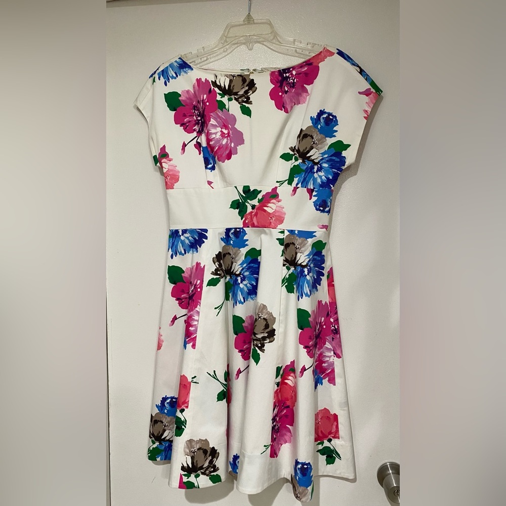 Kate Spade Spring Blooms Fit & Flare Dress